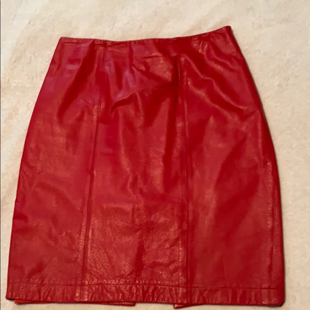 REAL leather skirt